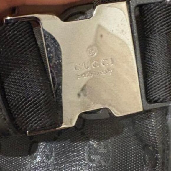 Authentic Gucci GG Supreme Imprime Monogram Waist Bag Belt Bag Pouch Mens Black - Picture 8 of 8